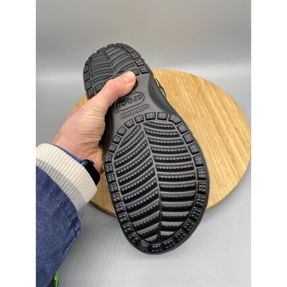 Crocs Shoes Mens 10 Womens 12 Disney Mickey Rainbow Pride Celebration Black - Picture 11 of 16